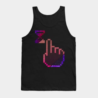 Computer Multicolor galaxy gradient Mouse Cursor Design Tank Top